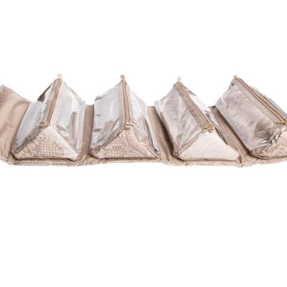 Joy Mangano Python Large Better Beauty Case 4 Storage Accessories Case Organizer - Picture 5 of 9